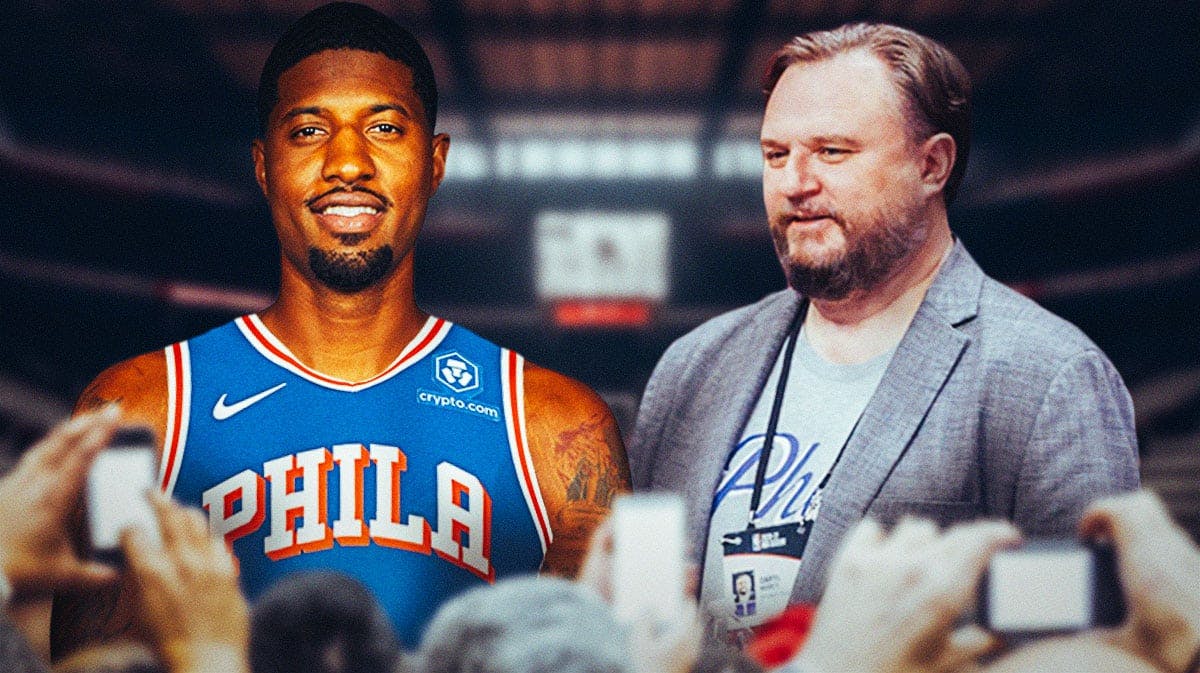 Paul George in 76ers jersey