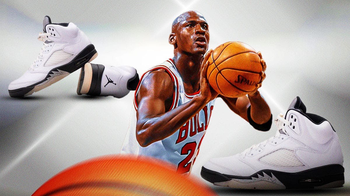 Air Jordan 5 'Reverse Metallic' Michael Jordan