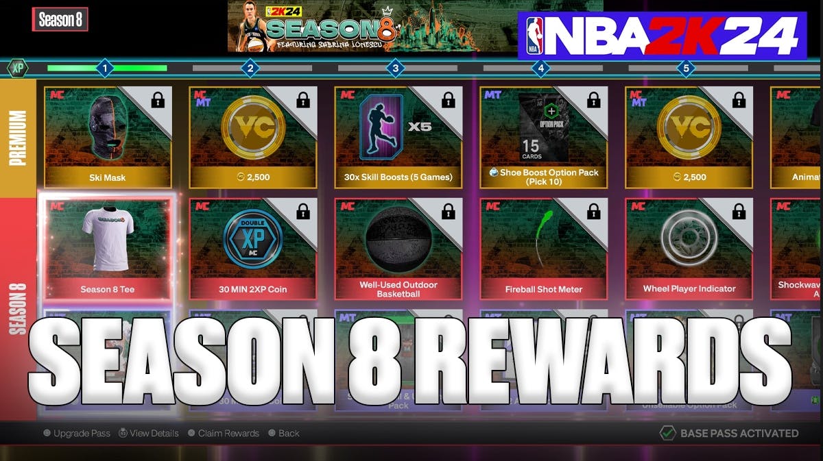 All MyTEAM & MyCAREER Rewards In NBA 2K24 Season 8