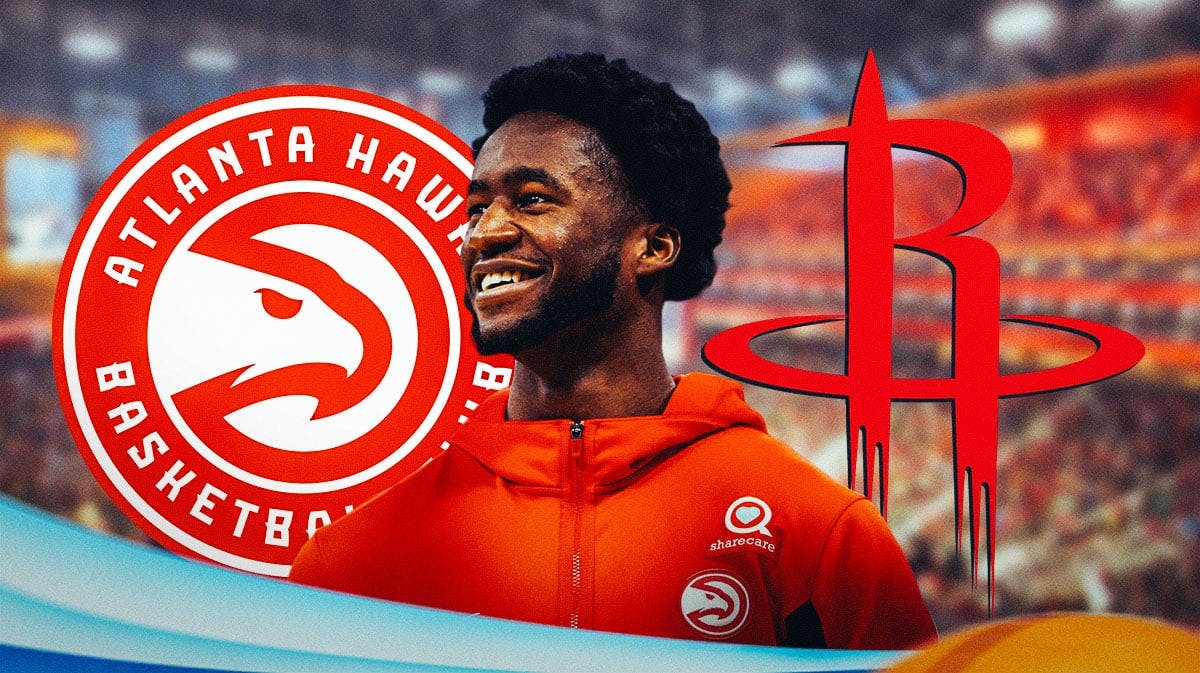 AJ Griffin with Hawks and Rockets logos
