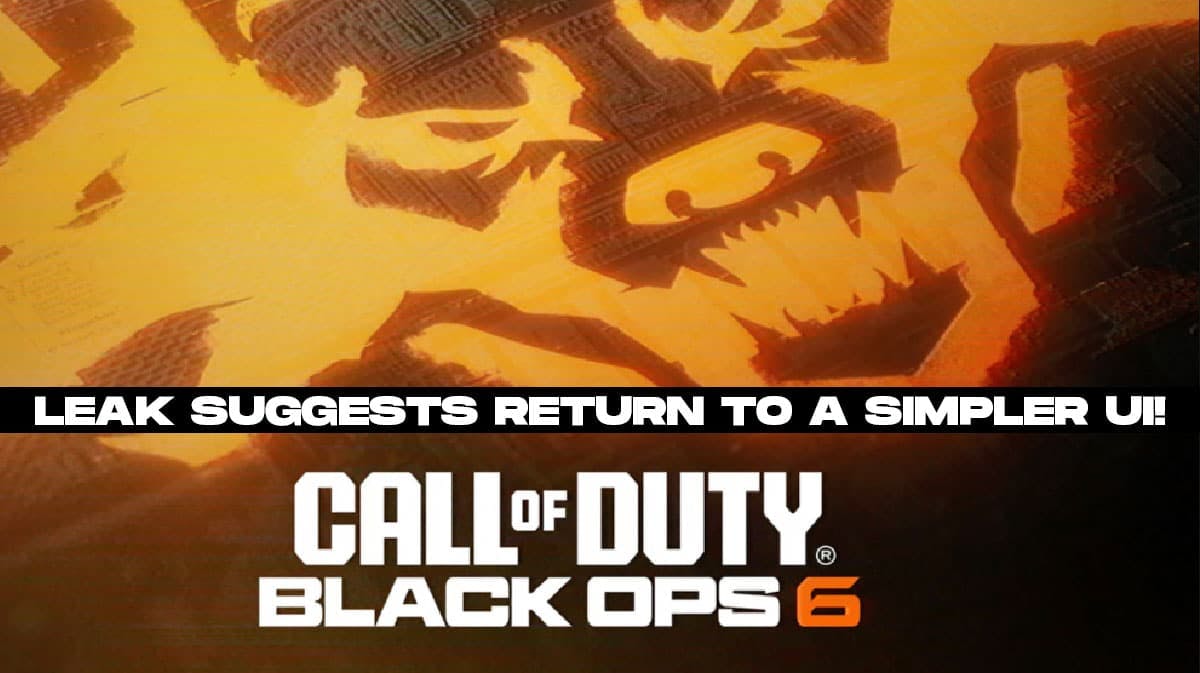 Call of Duty Black Ops 6 Leak Suggests Return To A Simpler UI