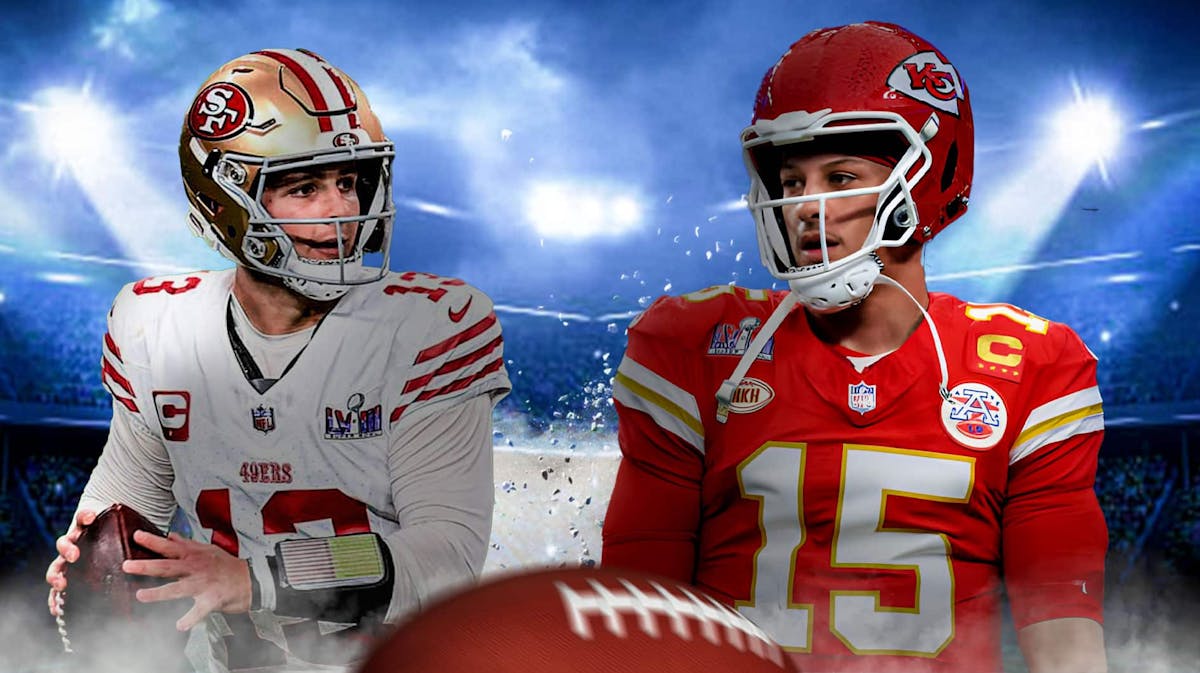 Brock Purdy and Patrick Mahomes side-by-sid