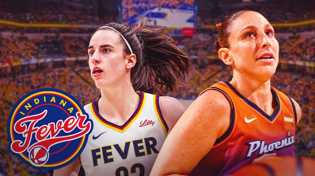 Indiana Fever guards Caitlin Clark stands by Mercury's Diana Taurasi