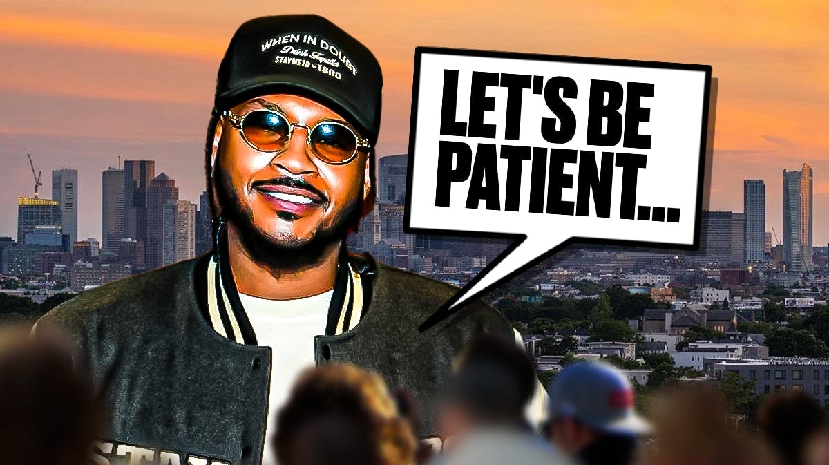 Carmelo Anthony says "let's be patient..."