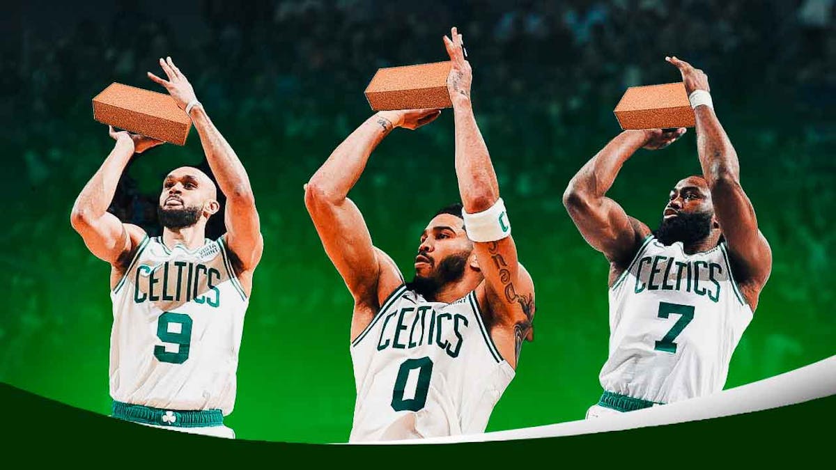 Celtics' Jayson Tatum, Jaylen Brown, and Derrick White all shooting bricks