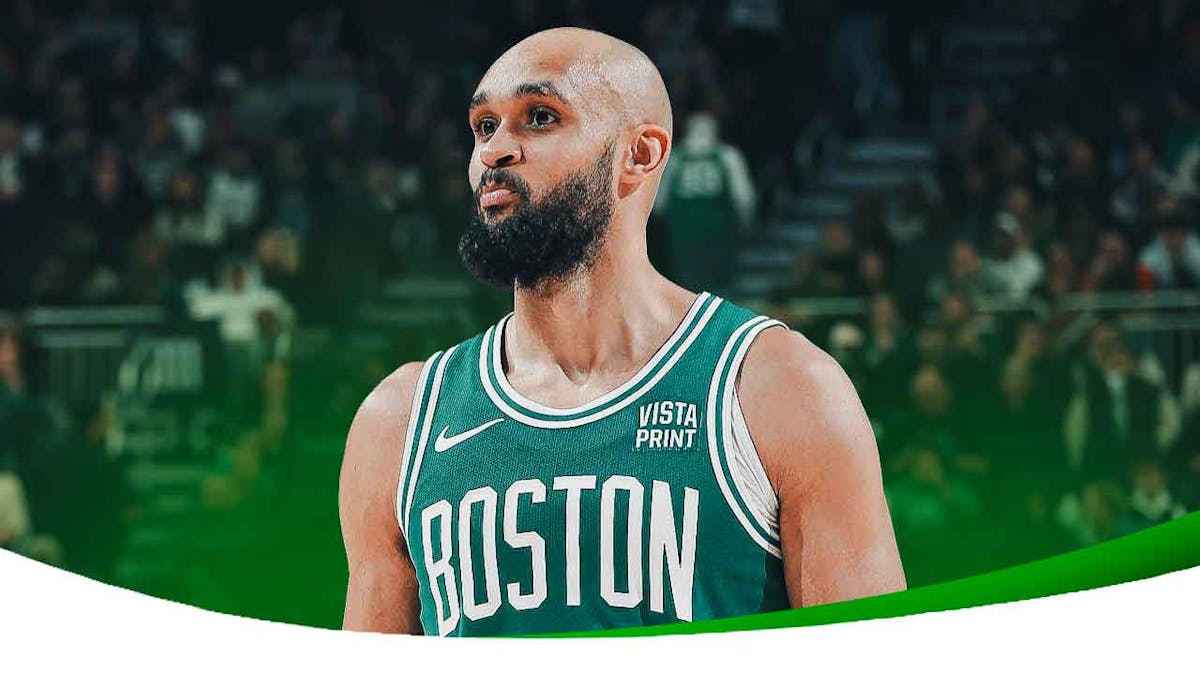 Boston Celtics Derrick White block shot NBA Finals