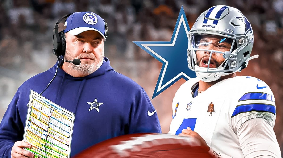 Dallas Cowboys head coach Mike McCarthy and quarterback Dak Prescott