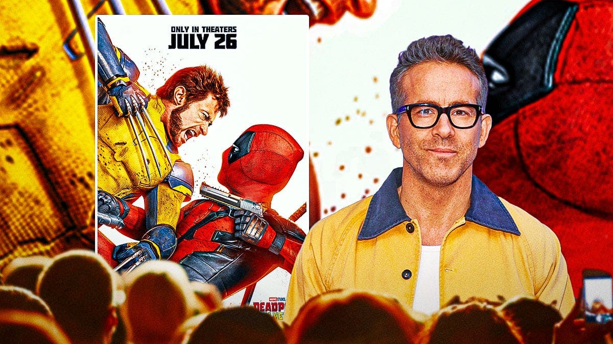 MCU Deadpool and Wolverine poster with Ryan Reynolds.