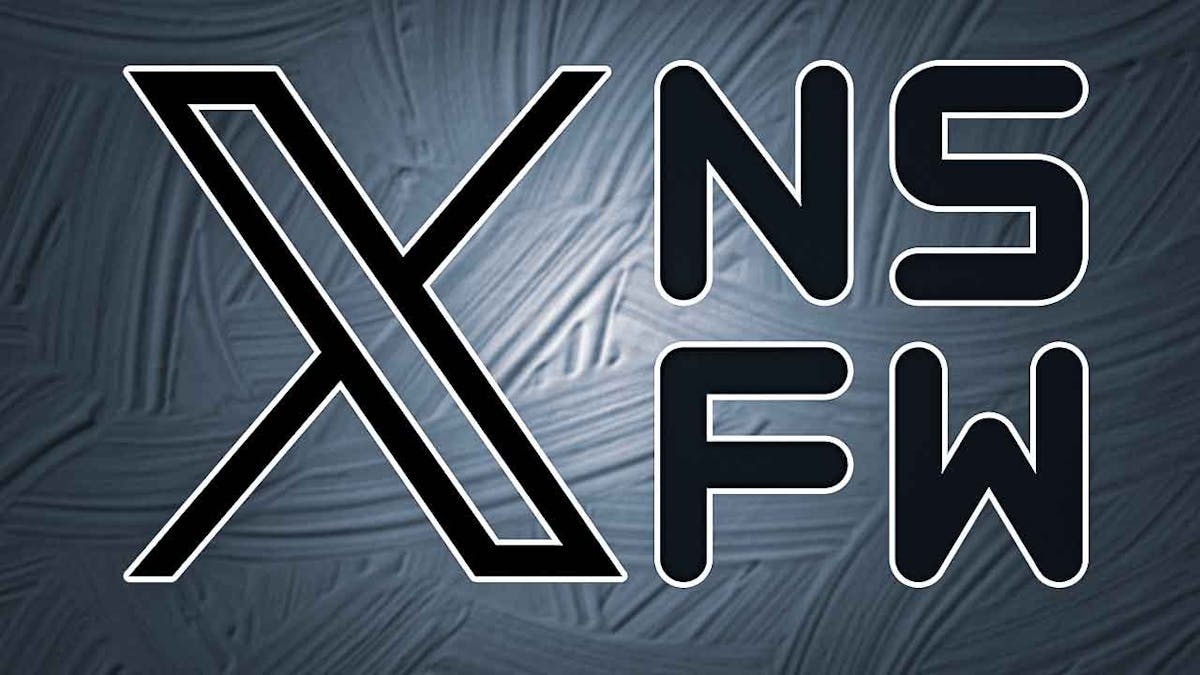 X (formerly Twitter) logo, NSFW