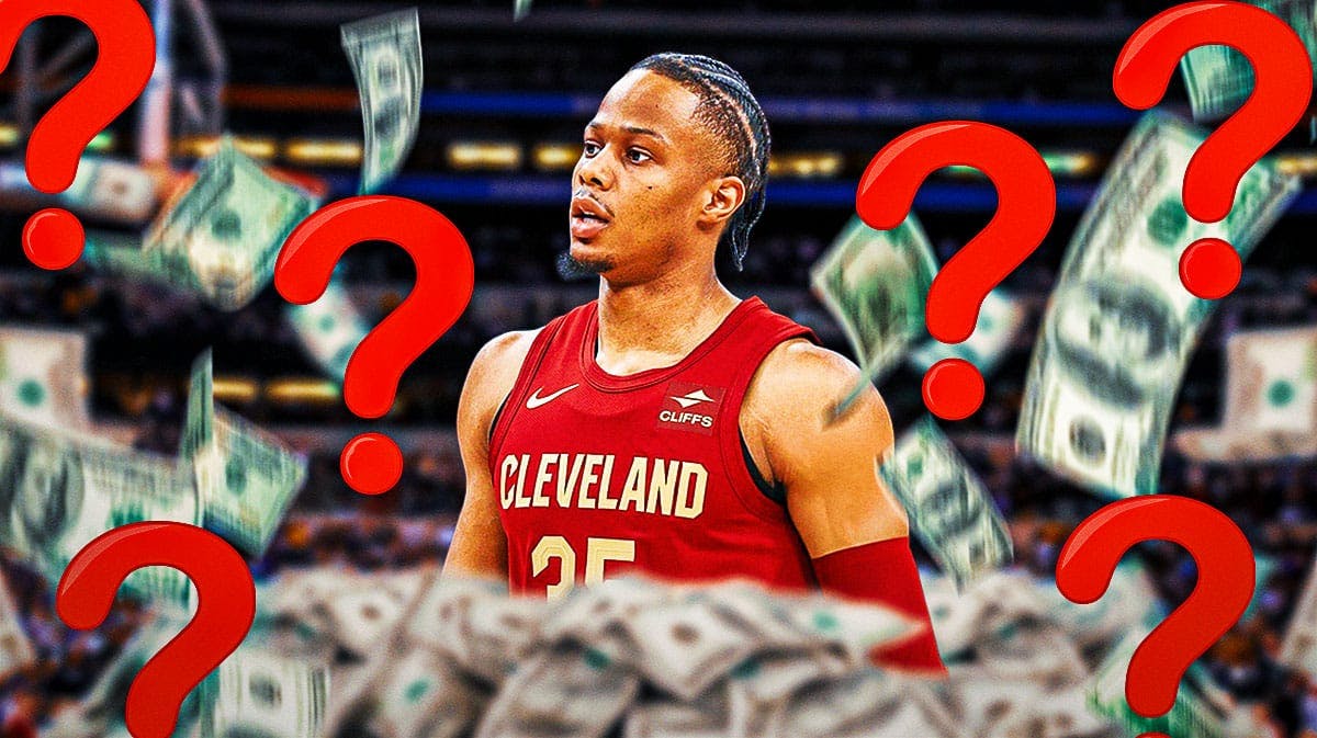 Cavs' Isaac Okoro with cash flying all around and question marks