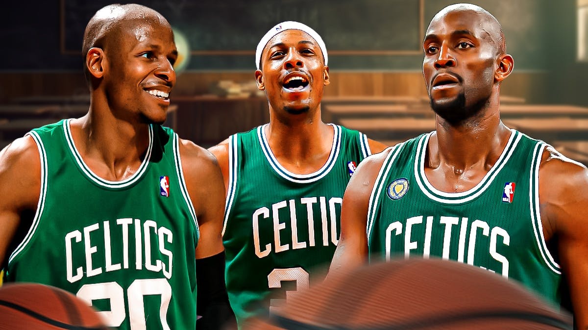 Celtics Kevin Garnett, Ray Allen and Paul Pierce