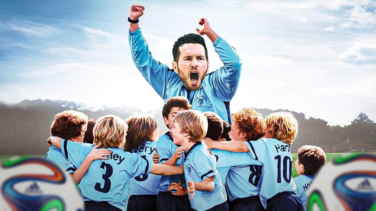 JJ Redick's face on Will Ferrell's body from the Kicking & Screaming movie poster