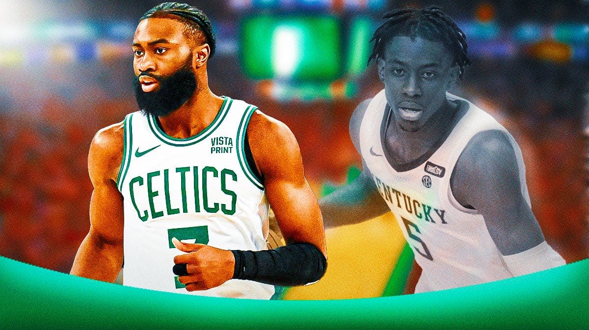 Jaylen Brown offers tribute for late Kentucky basketball star during Celtics parade