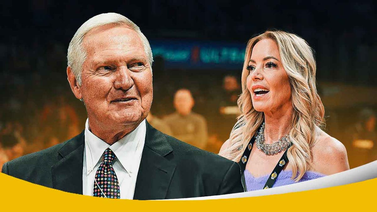 Jerry West and Lakers owner Jeannie Buss