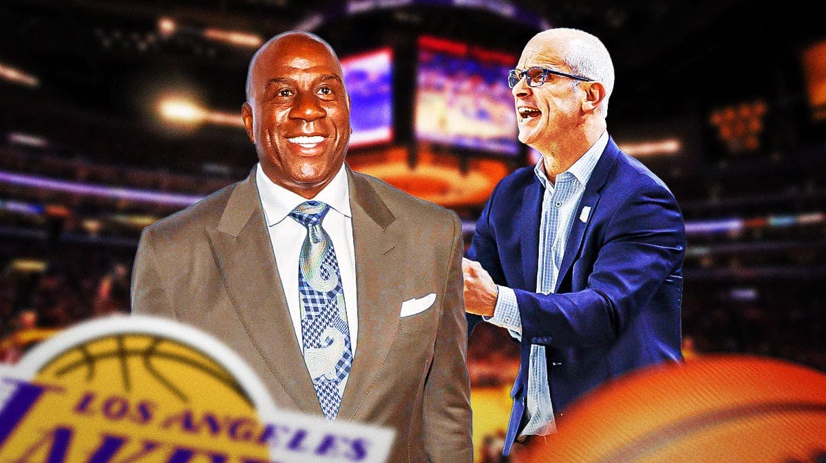 Magic Johnson Lakers coach Dan Hurley UConn
