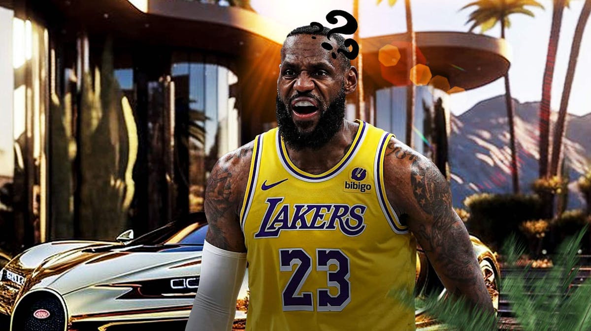 LeBron James and the Lakers saw a strange message on Friday.