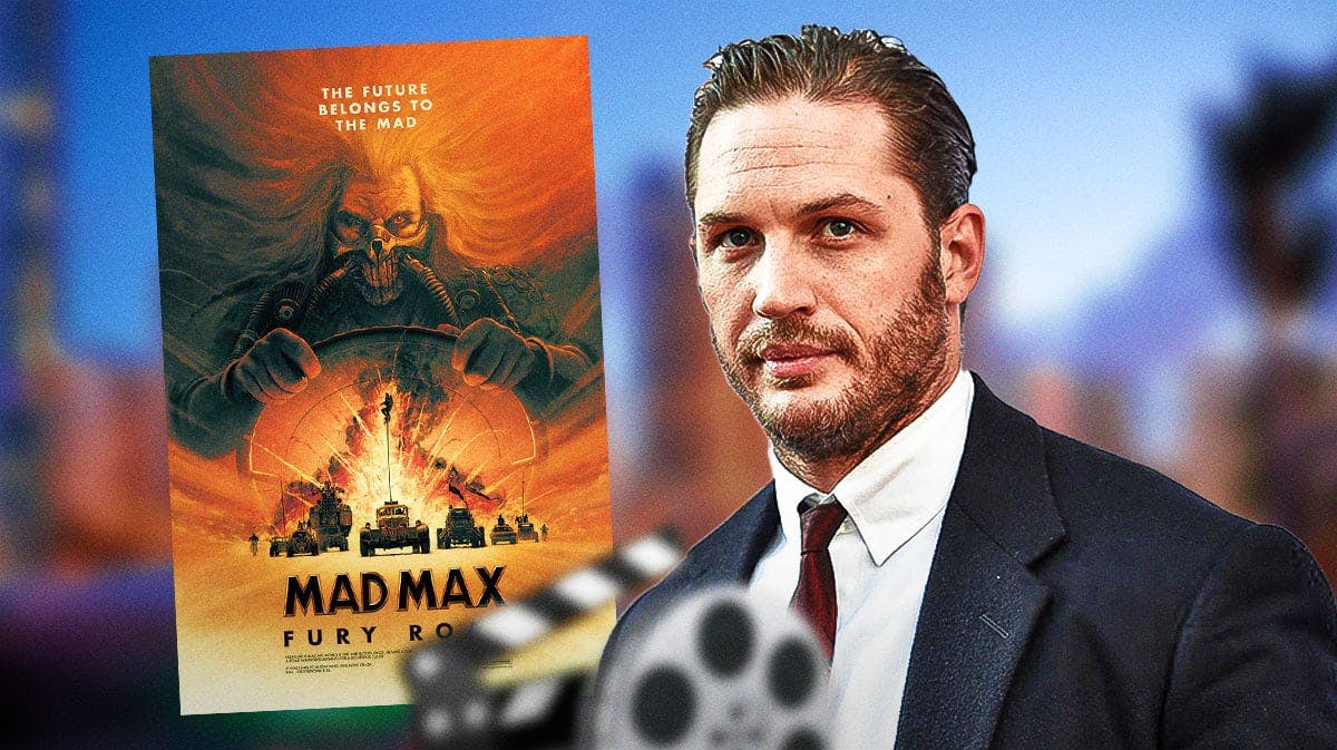 Tom Hardy and Max Max: Fury Road poster.