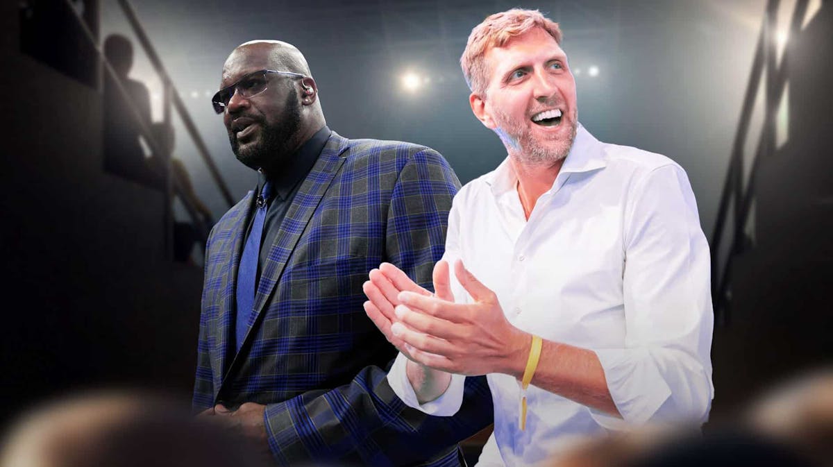 Shaquille O’Neal’s hilarious admission on seeing Mavericks legend Dirk Nowitzki’s wife for the first time