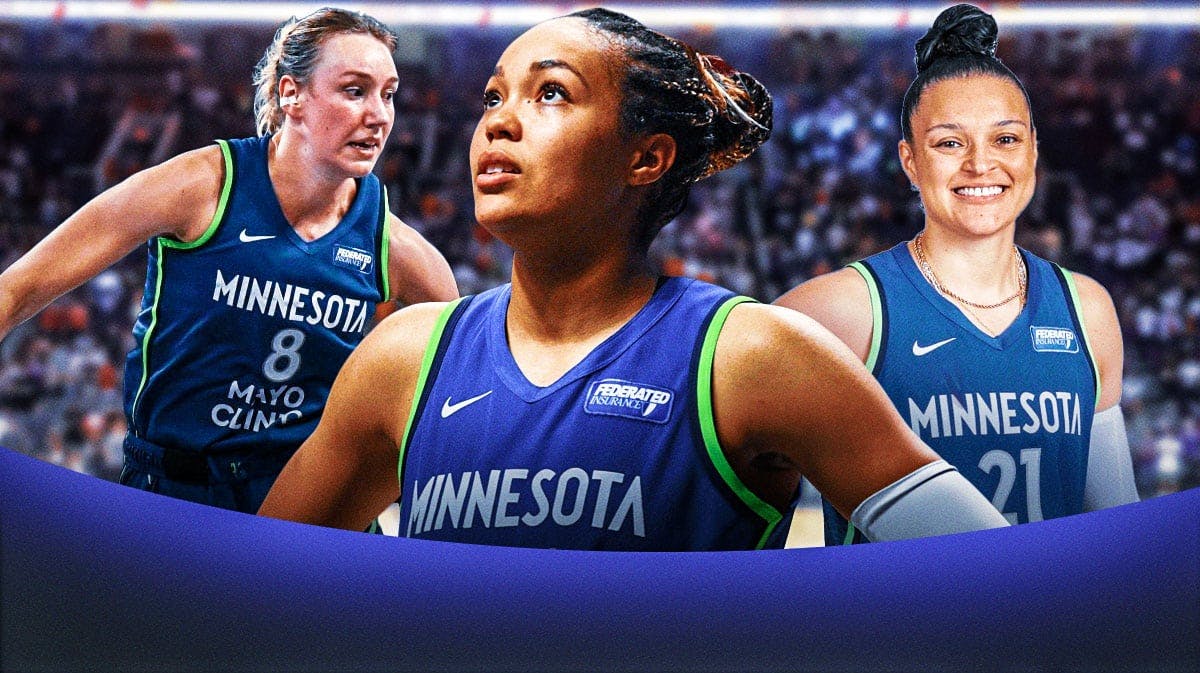 Minnesota Lynx players Napheesa Collier, Kayla McBride and Alanna Smith