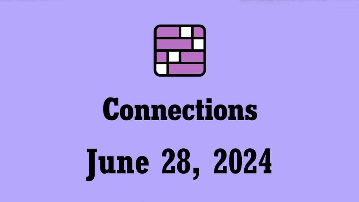 nyt connections hints answers today june 26 2024