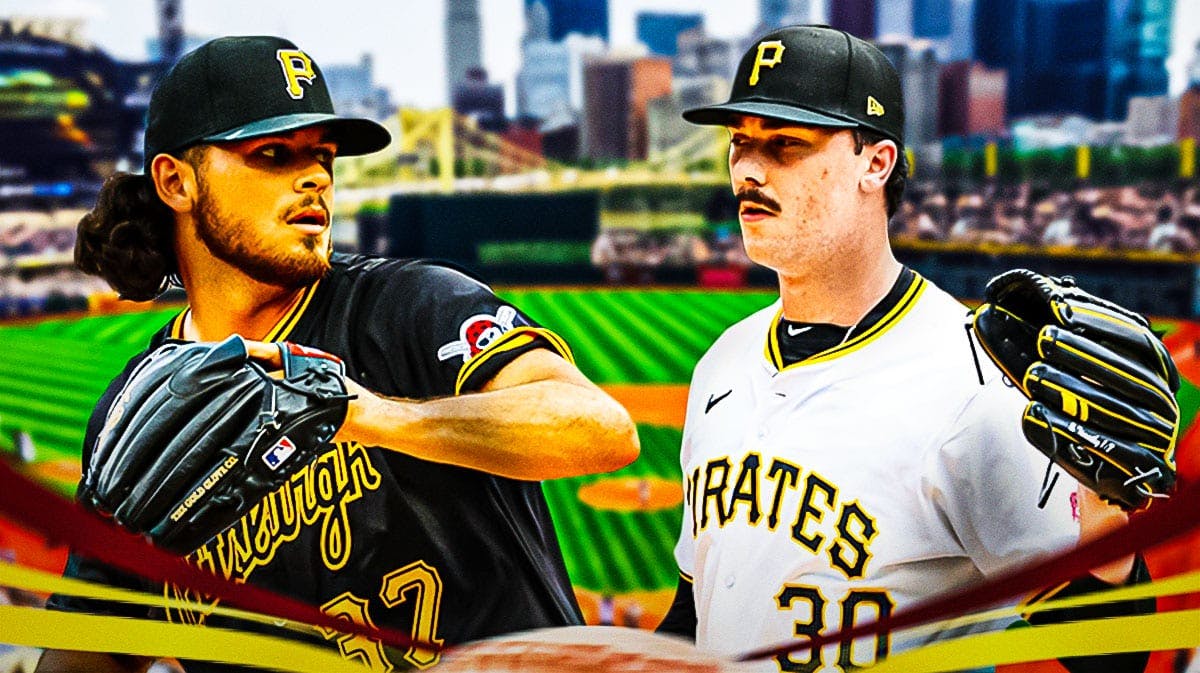 Pirates pitchers Jared Jones and Paul Skenes.