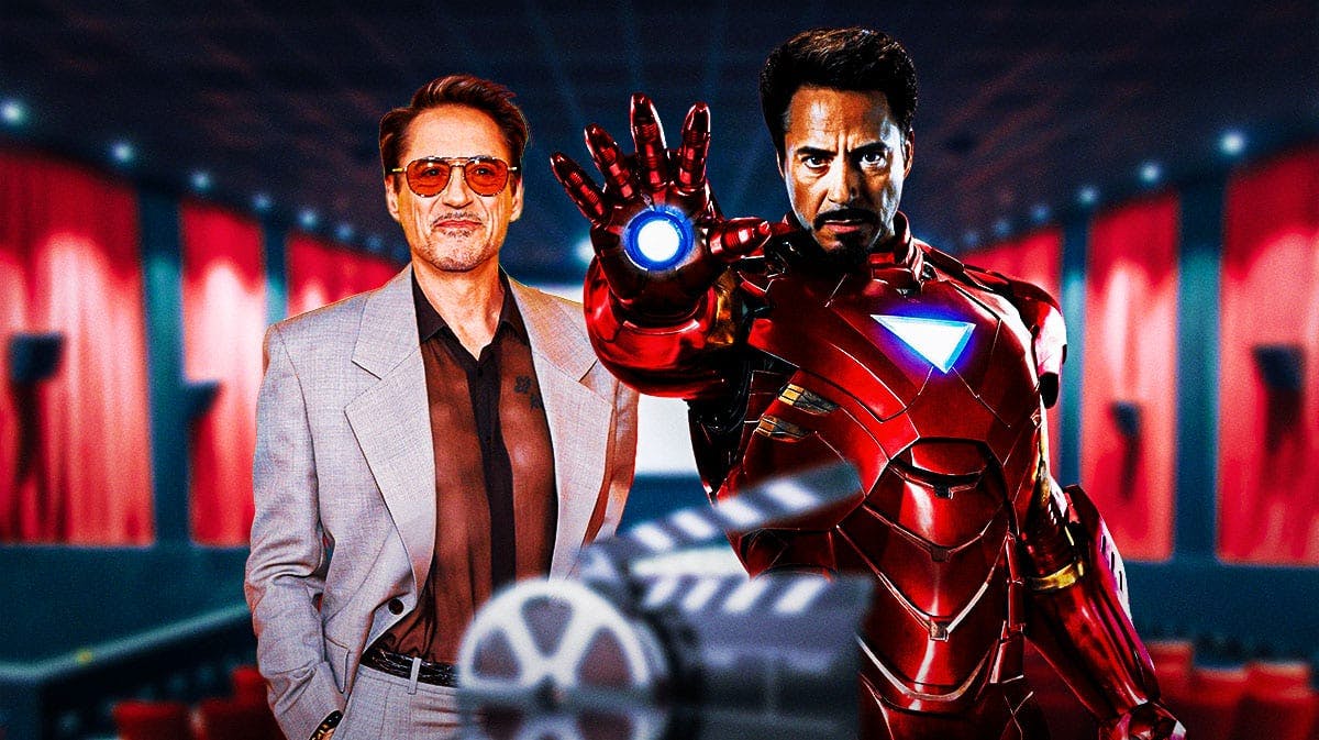 Robert Downey Jr with MCU Iron Man.