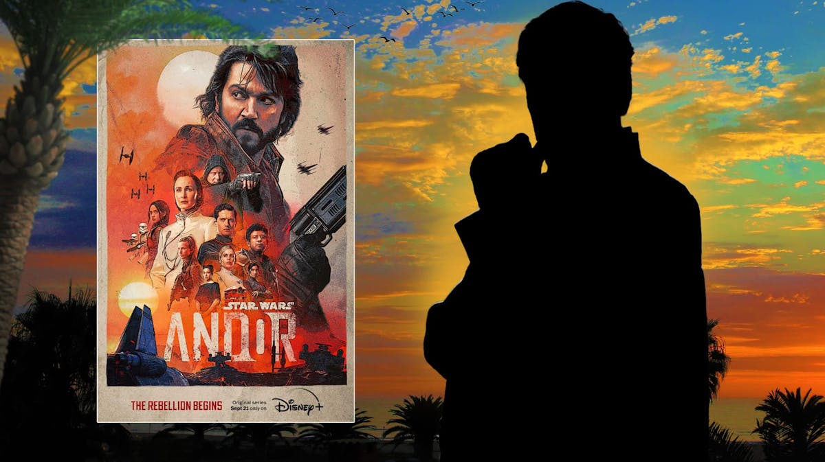 Star Wars: Andor poster, Silhouette of Ben Mendelsohn as Imperial Director Orson Krennic