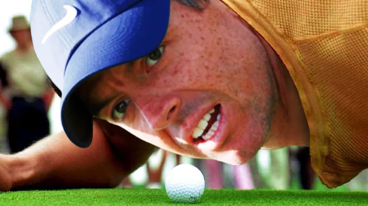 Angry Rory McIlroy as Happy Gilmore