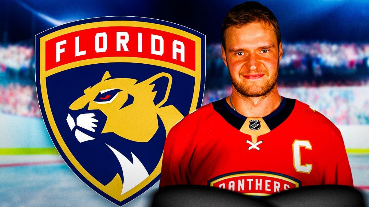 Panthers' Sasha Barkov smiles in front of Oilers fans after Stanley Cup Final injury update
