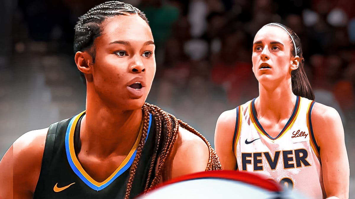 Dallas Wings player Satou Sabally, and Indiana Fever player Caitlin Clark