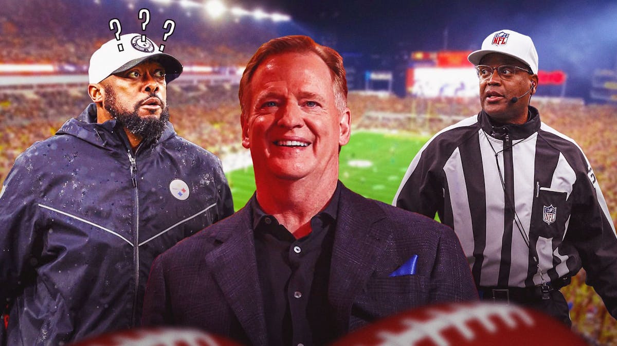 Steelers Mike Tomlin with Roger Goodell amid NFL officiating problem