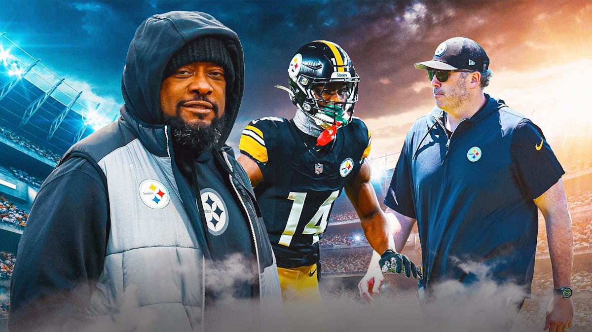 Steelers Mike Tomlin, Russell Wilson, Arthur Smith and George Pickens