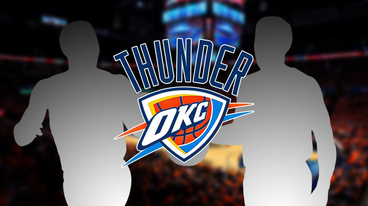 2 silhouettes next to the Thunder logo