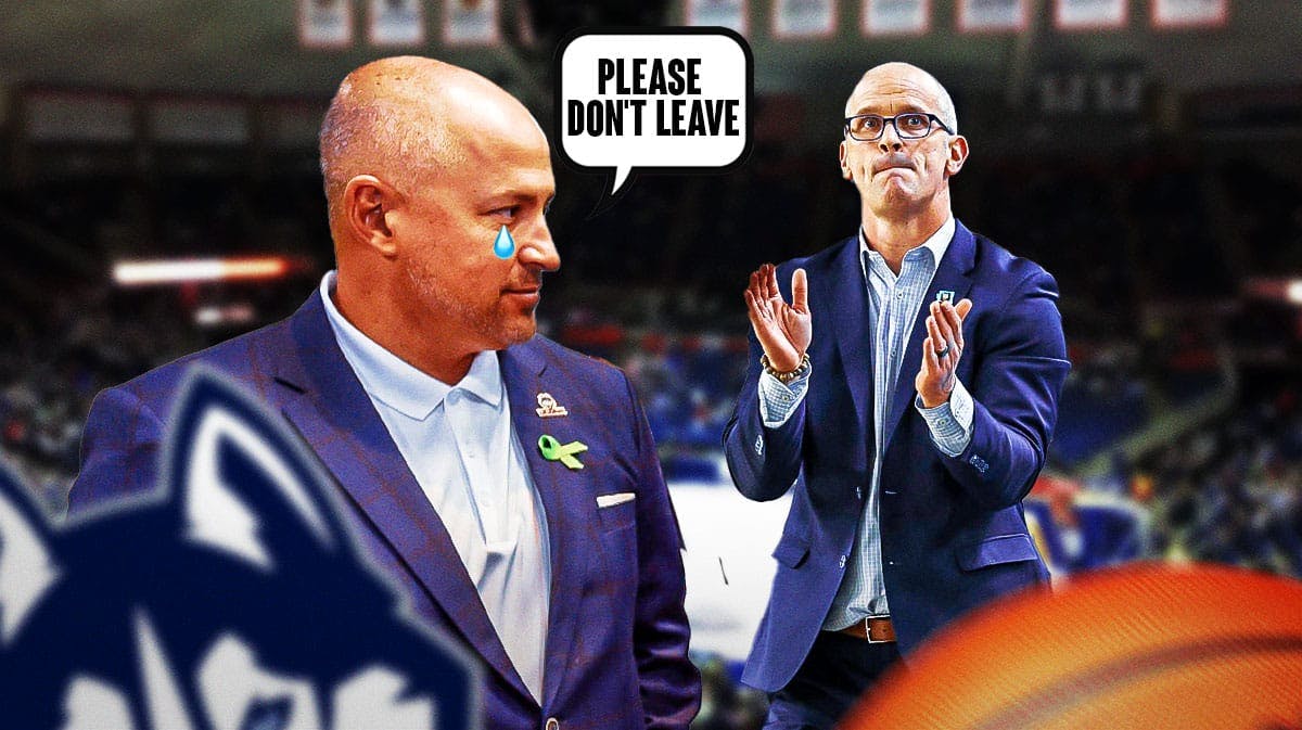UConn athletic director David Benedict cries and tells Dan Hurley "please don't leave"