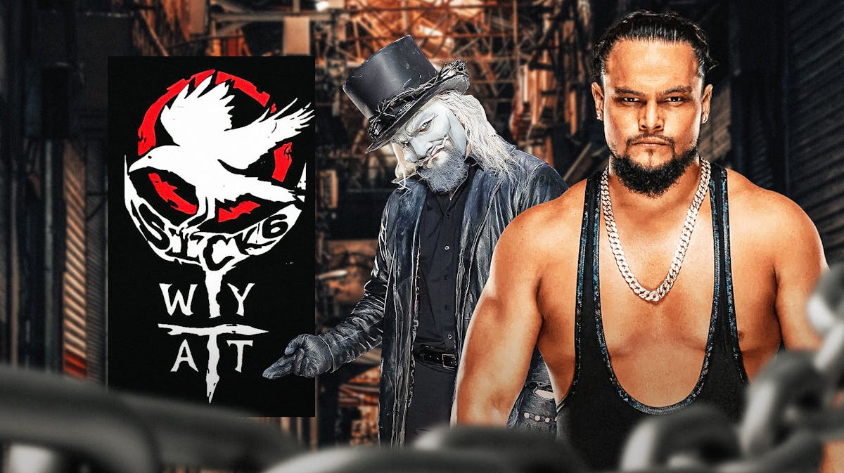 Bo Dallas next to Uncle Howdy with the Wyatt Sick6 logo as the background.