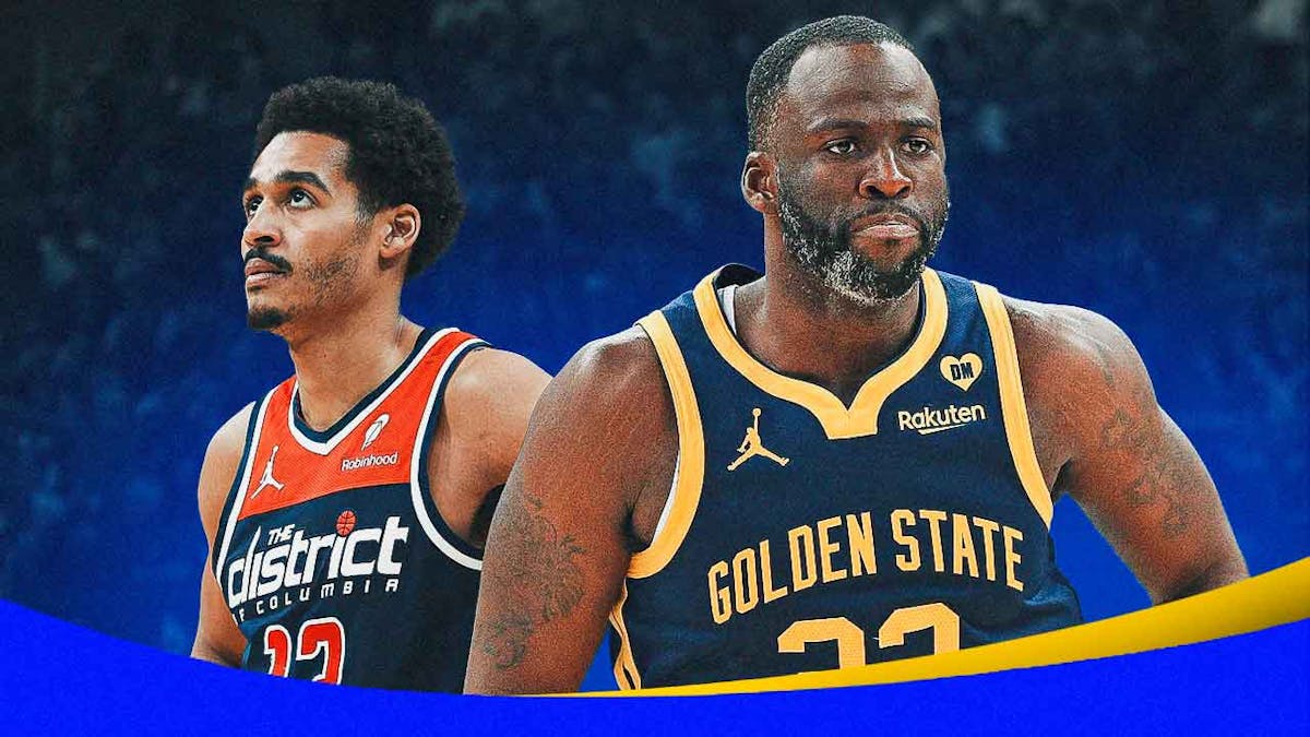 Warriors Stephen Curry teammate Draymond Green with Wizards Jordan Poole