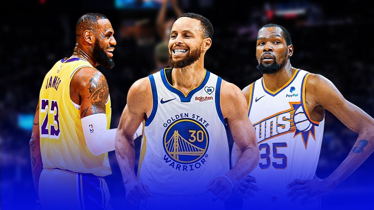 Stephen Curry alongside LeBron James and Kevin Durant, Warriors, top five