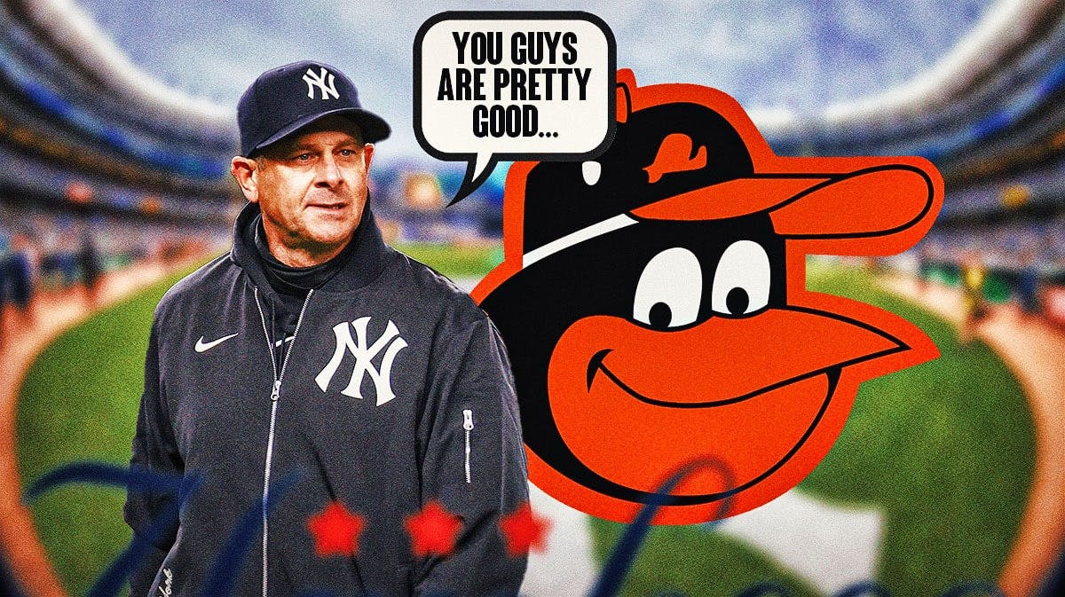 Aaron Boone tells Orioles logo “you guys are pretty good…”