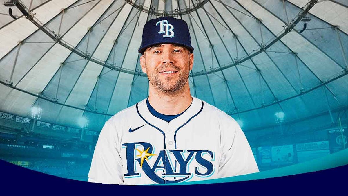 Dylan Carlson in a Rays jersey