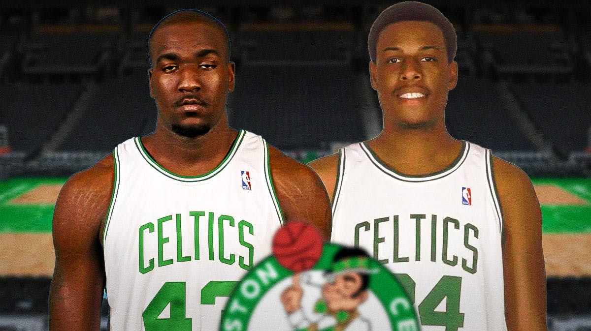 Former Boston Celtics players Kendrick Perkins and Paul Pierce