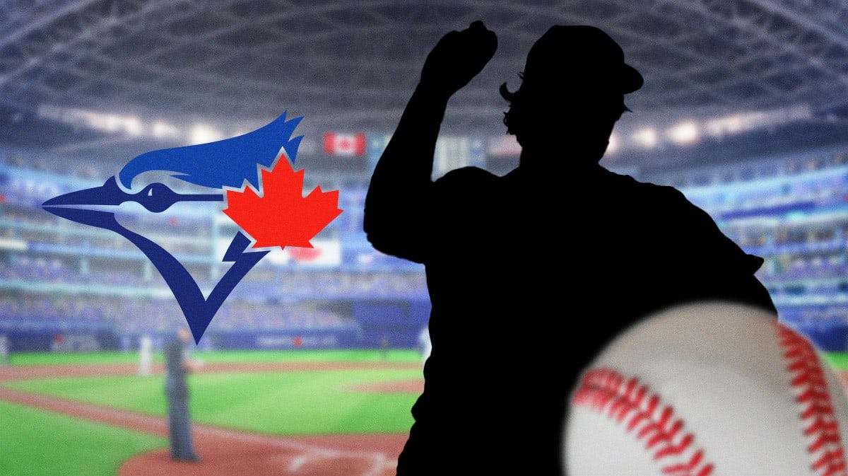 Toronto Blue Jays logo, with the silhouette of a baseball player.