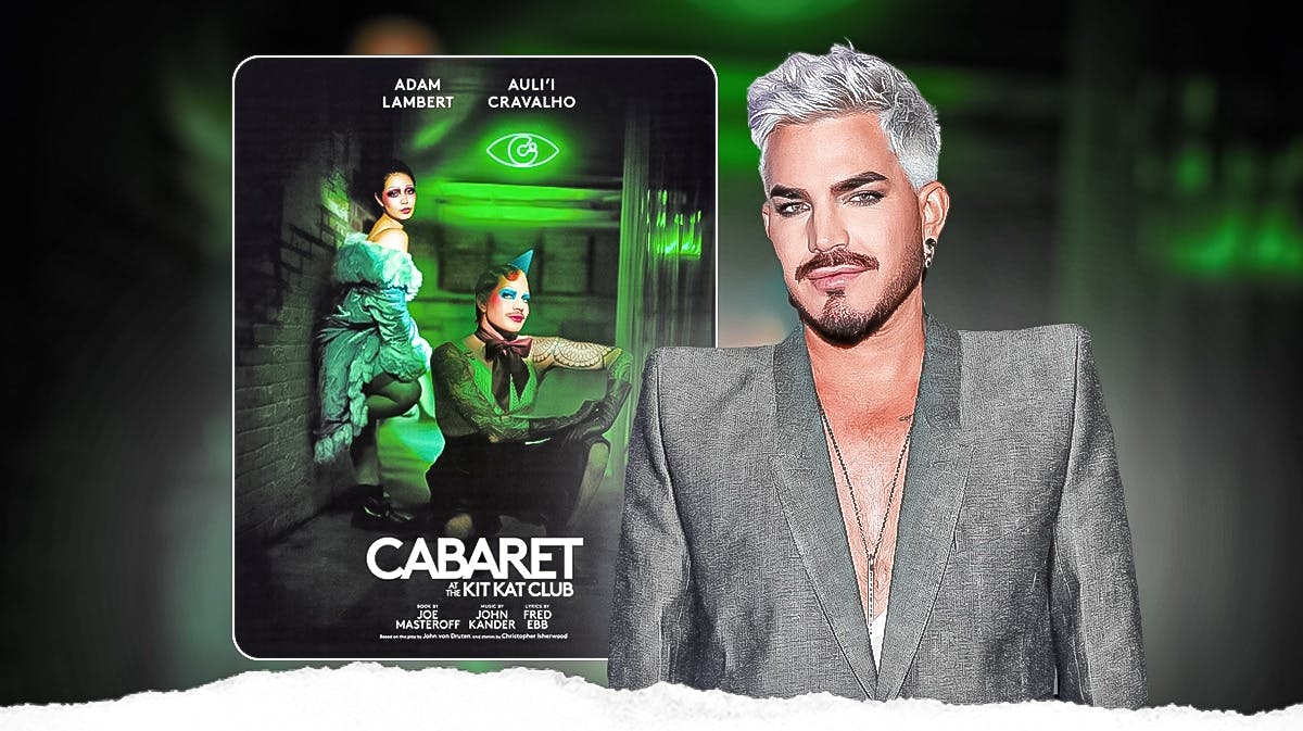 Adam Lambert and Cabaret poster.