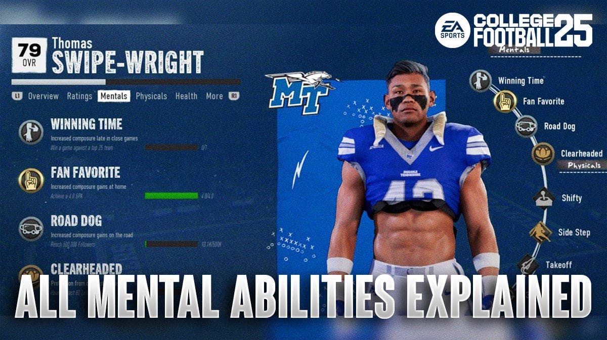 All College Football 25 Mental Abilities Explained