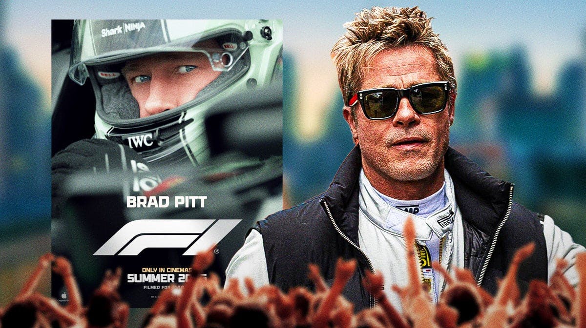 Brad Pitt F1 poster.