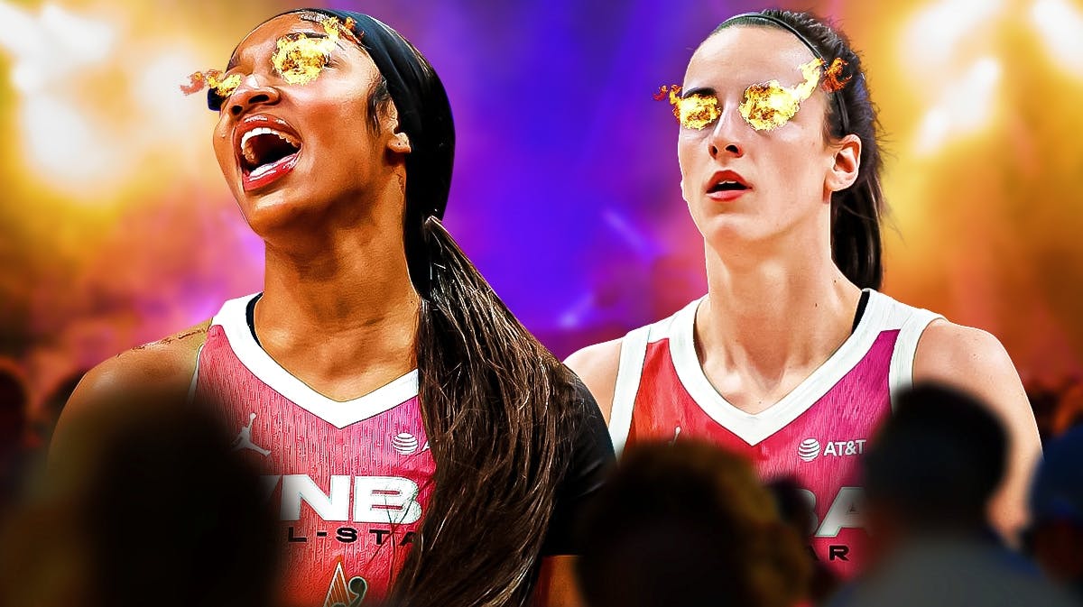 Sky Angel Reese with Fever Caitlin Clark amid WNBA All-Star