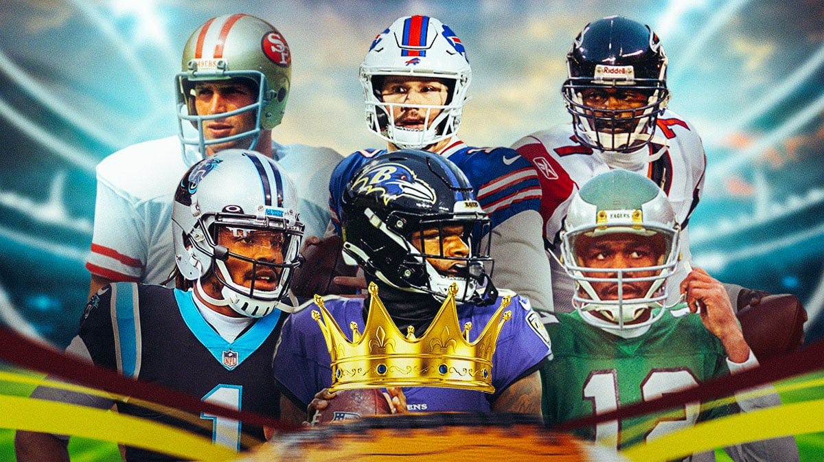 The greatest dual-threat quarterbacks in NFL history: Lamar Jackson, Cam Newton, Randall Cunningham, Steve Young, Josh Allen, and Michael Vick