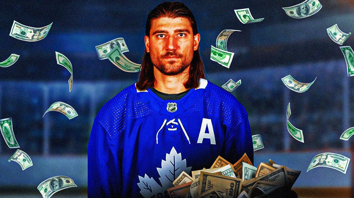Chris Tanev in a Toronto Maple Leafs jersey