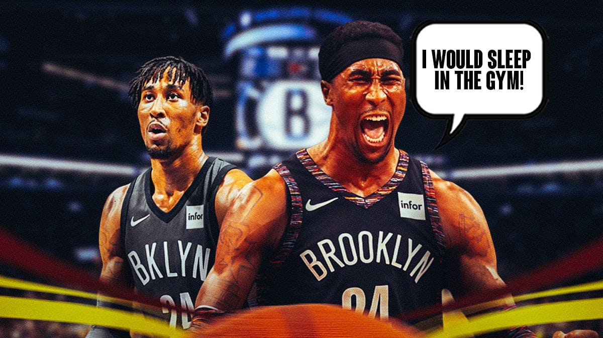 Former Nets player Rondae Hollis-Jefferson saying "I would sleep in the gym!"