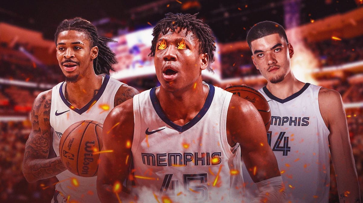 Grizzlies Ja Morant with NBA Summer League standouts Zach Edey and GG Jackson