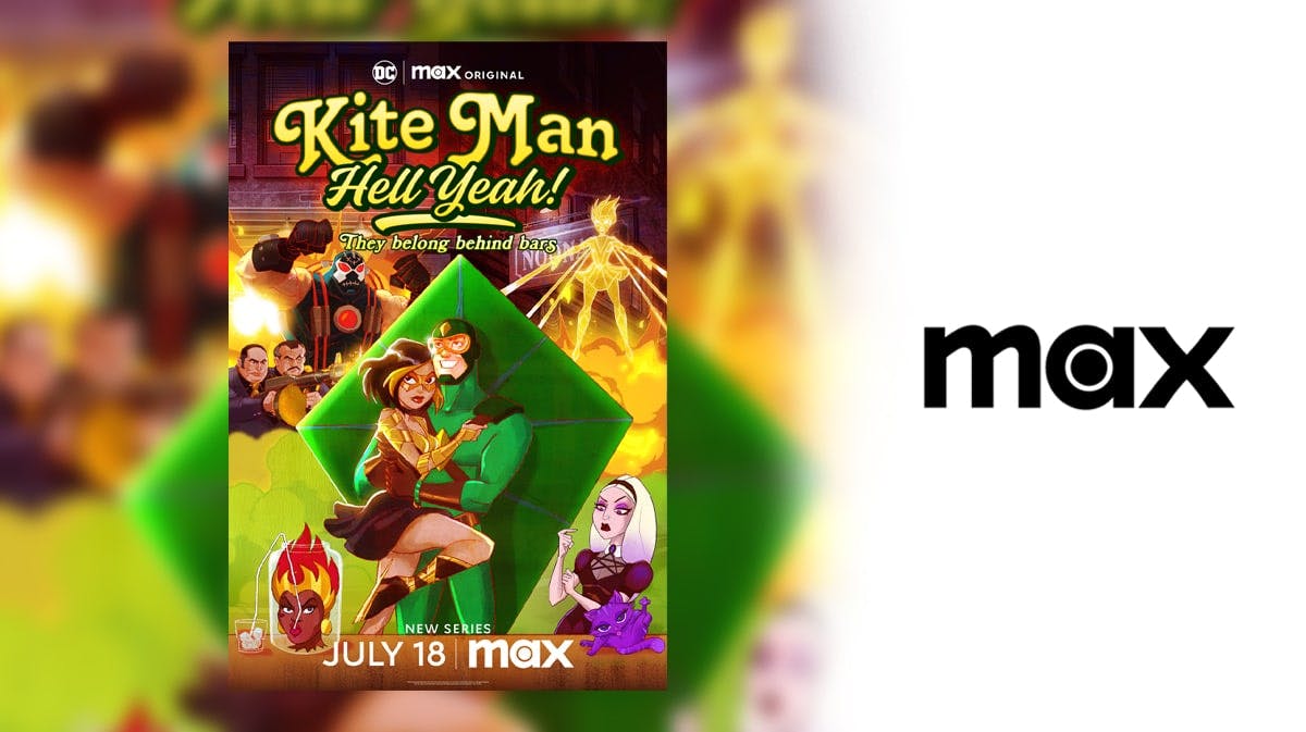 Kite Man: Hell Yeah! and Max logo.